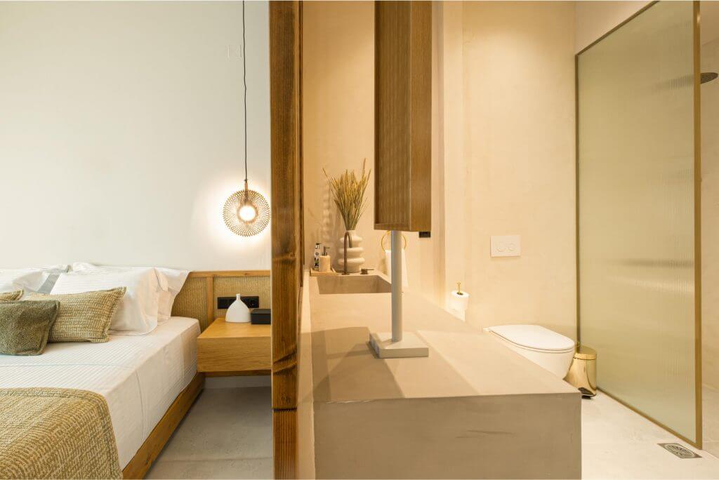 Discover Myrina Luxury Residence by LemnosThea in Myrina, Lemnos. Enjoy modern elegance, spacious rooms, and stunning Aegean views.