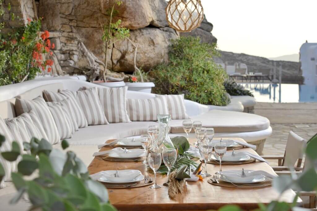 Dining Table, Gran Kanalia Villa Mykonos